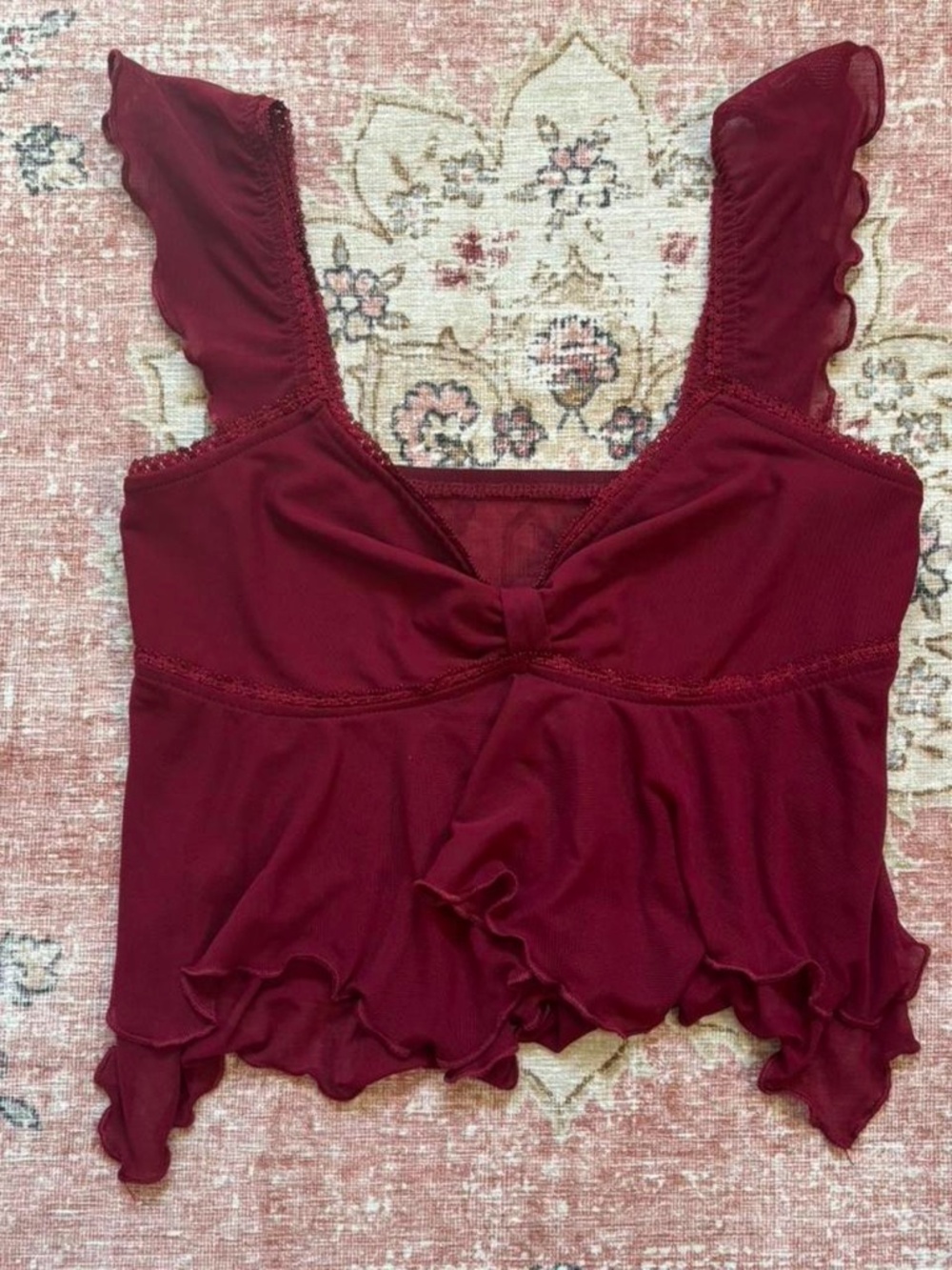 Shein Burgundy Top
